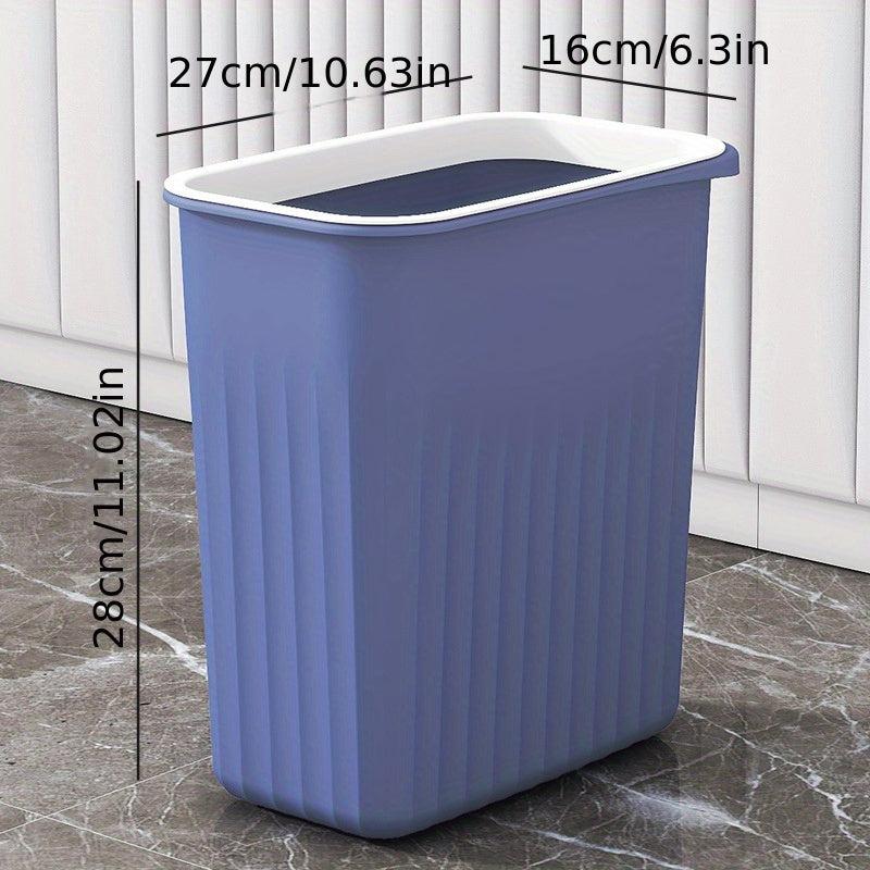 Large Capacity Lidless Trash Can for Home Office