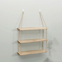 Boho Hanging Woven Storage Shelf for Home Organization