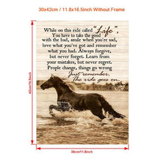 Abstract Running Horse Canvas Painting for Home Decor