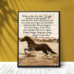 Abstract Running Horse Canvas Painting for Home Decor