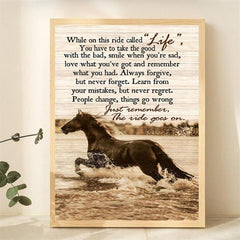 Abstract Running Horse Canvas Painting for Home Decor
