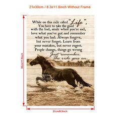 Abstract Running Horse Canvas Painting for Home Decor