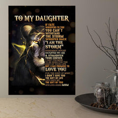 Vintage Lion Canvas Painting Wall Art Inspirational Quotes Poster