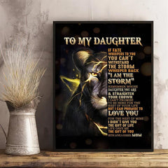 Vintage Lion Canvas Painting Wall Art Inspirational Quotes Poster