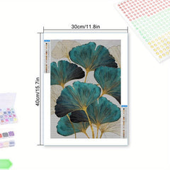 Creative Ginkgo Rhinestone DIY Diamond Painting Kit Home Wall Decor 5D