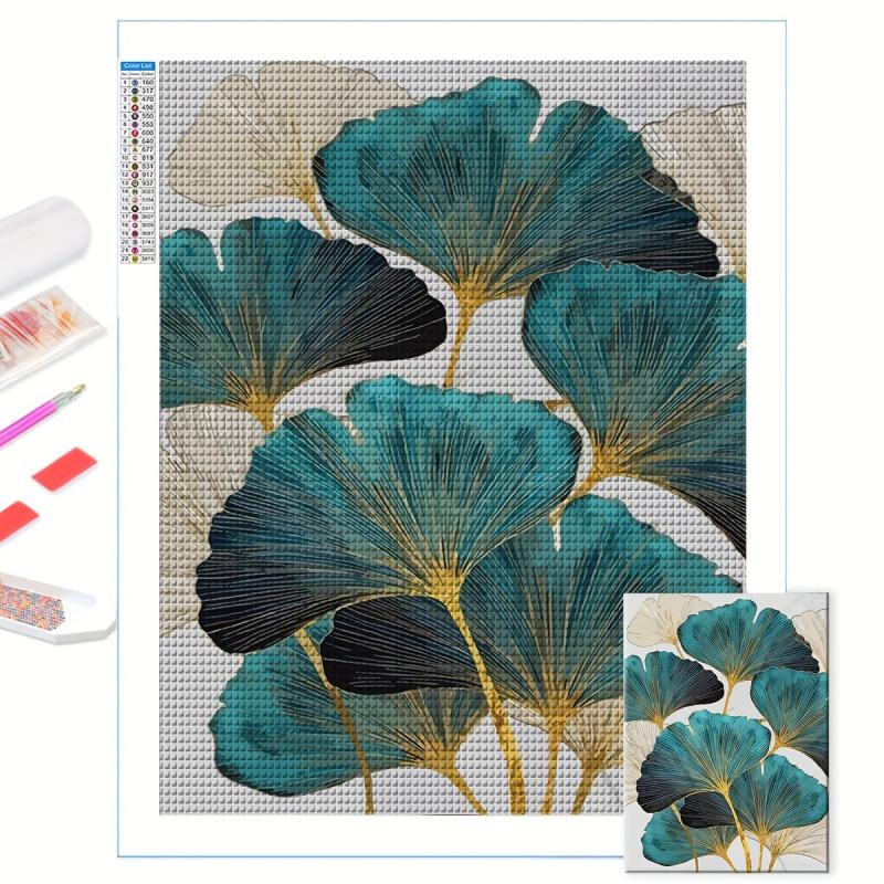Creative Ginkgo Rhinestone DIY Diamond Painting Kit Home Wall Decor 5D