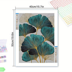 Creative Ginkgo Rhinestone DIY Diamond Painting Kit Home Wall Decor 5D