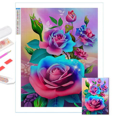 Flower Decorative Rhinestone Painting Kit Diamond Art DIY