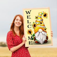 Gnome Diamond Painting Kits For Adults - DIY Full Drill Diamond Dots Art