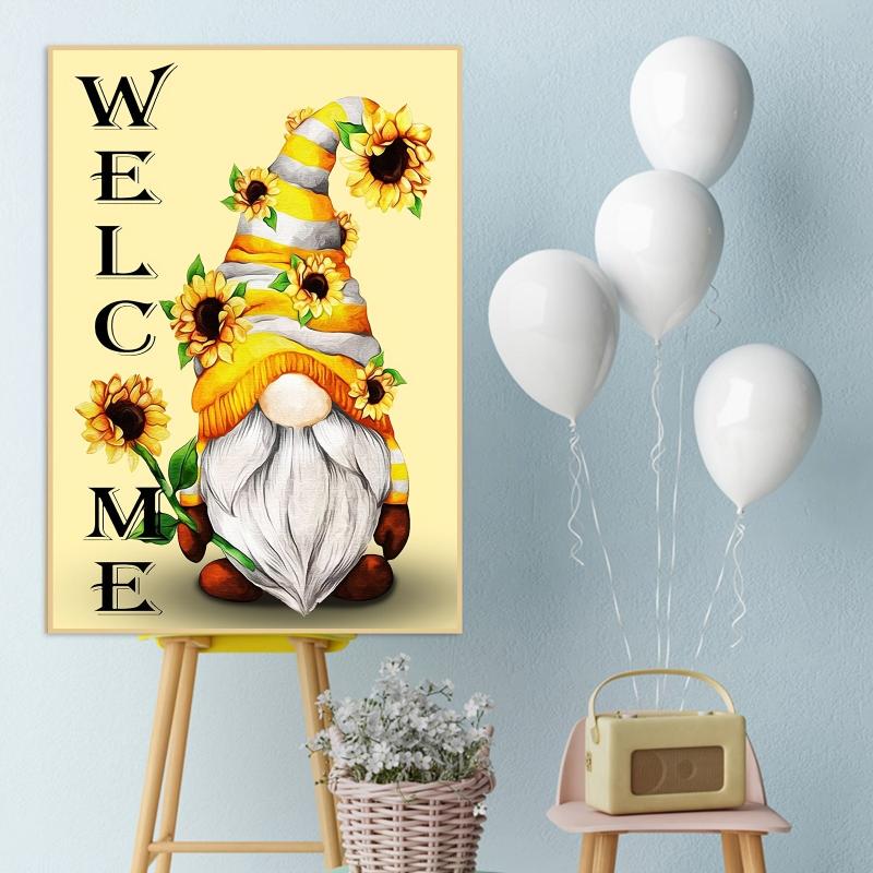 Gnome Diamond Painting Kits For Adults - DIY Full Drill Diamond Dots Art