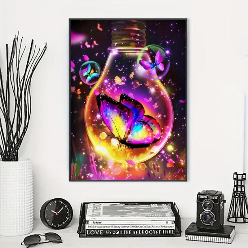 Butterfly 5D Diamond Painting Kit - Full Drill Round Diamonds