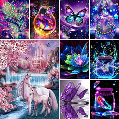 Butterfly 5D Diamond Painting Kit - Full Drill Round Diamonds