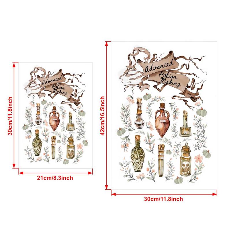 Canvas Poster Potion Making Chart Watercolor Wall Art