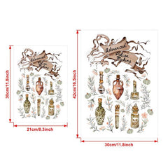 Canvas Poster Potion Making Chart Watercolor Wall Art