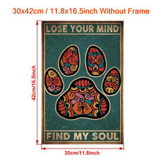 Lose Your Mind Find Your Soul Quote Canvas Art