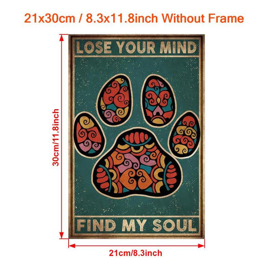 Lose Your Mind Find Your Soul Quote Canvas Art