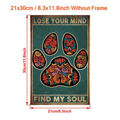 Lose Your Mind Find Your Soul Quote Canvas Art