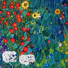 Gustav Klimt Bauerngarten Landscape Painting On Canvas Wall Art