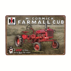 Nostalgic International Fire Truck Chassis Metal Sign