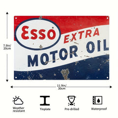 Sunoco The Distilled Retro Vintage Tin Sign 8x12inch