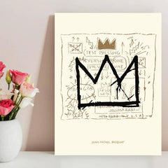 Abstract Cartoon Crown Canvas Wall Art