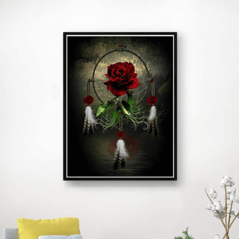 Butterfly Rose Full Round Diamond Painting Kit