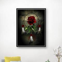 Butterfly Rose Full Round Diamond Painting Kit