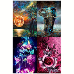 DIY 5D Diamond Painting Kit - Psychedelic Virus Gem Art Craft