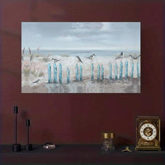 Modern European Style Animal & Bird Seaside Wallpaper