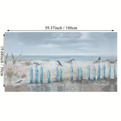 Modern European Style Animal & Bird Seaside Wallpaper