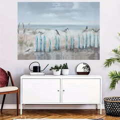 Modern European Style Animal & Bird Seaside Wallpaper