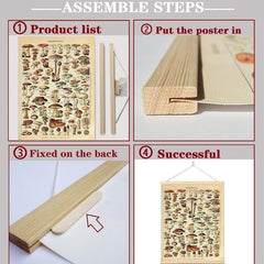 Chinese Hanging Scroll Painting Ginkgo Flower Bird Landscape Poster