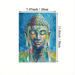 Abstract Canvas Buddha Painting Wall Art Decor