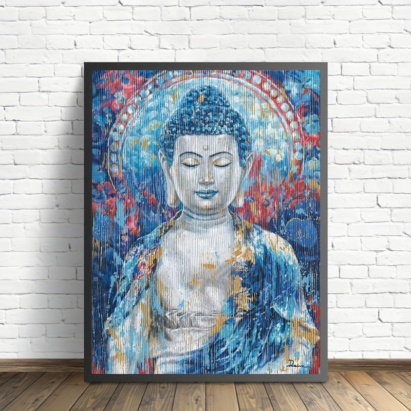 Abstract Canvas Buddha Painting Wall Art Decor