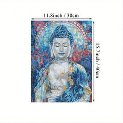 Abstract Canvas Buddha Painting Wall Art Decor