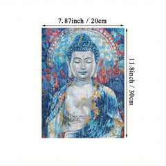 Abstract Canvas Buddha Painting Wall Art Decor