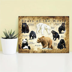Bears Of The World Painting On Canvas Wall Art Artwork
