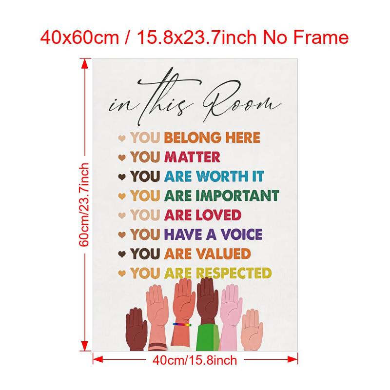 Canvas Poster Modern Art You Belong Here Wall Art