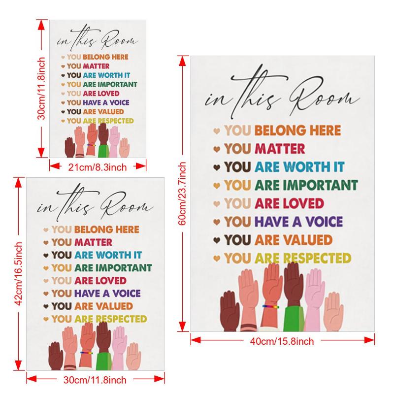 Canvas Poster Modern Art You Belong Here Wall Art