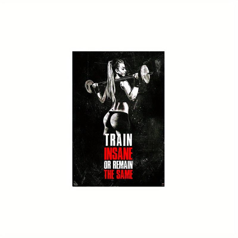 Motivational Gym Wall Art & Sports Quotes Bodybuilding Muscle Workout Poster