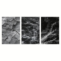 Modern Art Mable Sea Dark Wave Canvas Poster Set