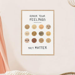 Mindset Expression Emotional Education Canvas Poster