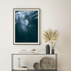 Japanese Anime Character Poster Girl And Dragon Abstract Canvas Painting