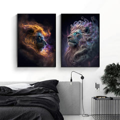 3pcs Modern Lion Wall Paintings