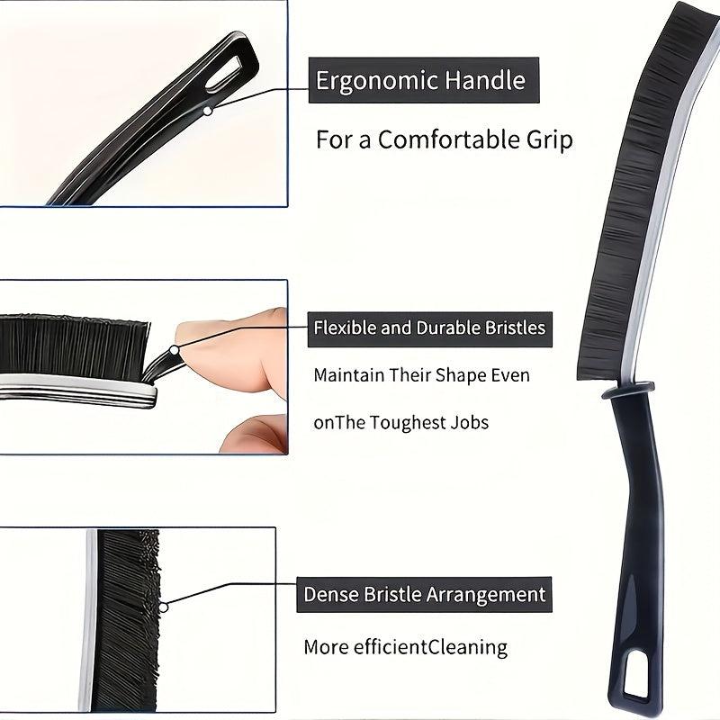 Long Handle Groove Cleaning Brush Hard Bristle Window Door Crevice Scrubber