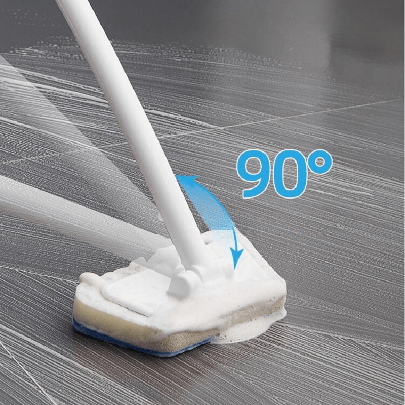 Long Handle Trapezoidal Bath Brush with Replaceable Head