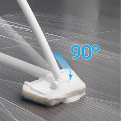 Long Handle Trapezoidal Bath Brush with Replaceable Head