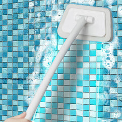 Long Handle Trapezoidal Bath Brush with Replaceable Head