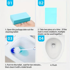 150pcs Toilet Cleaning Sheets Removes Stains for Fresh Bathroom