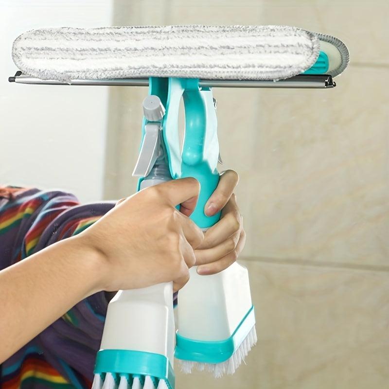 Glass Cleaner Brush Water Spray Window Brush Water Scraper